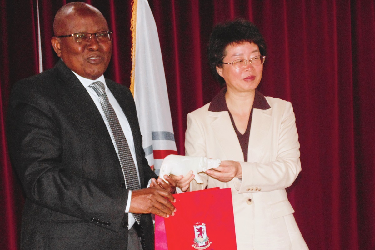 Prof.Kibwage and Vic president 